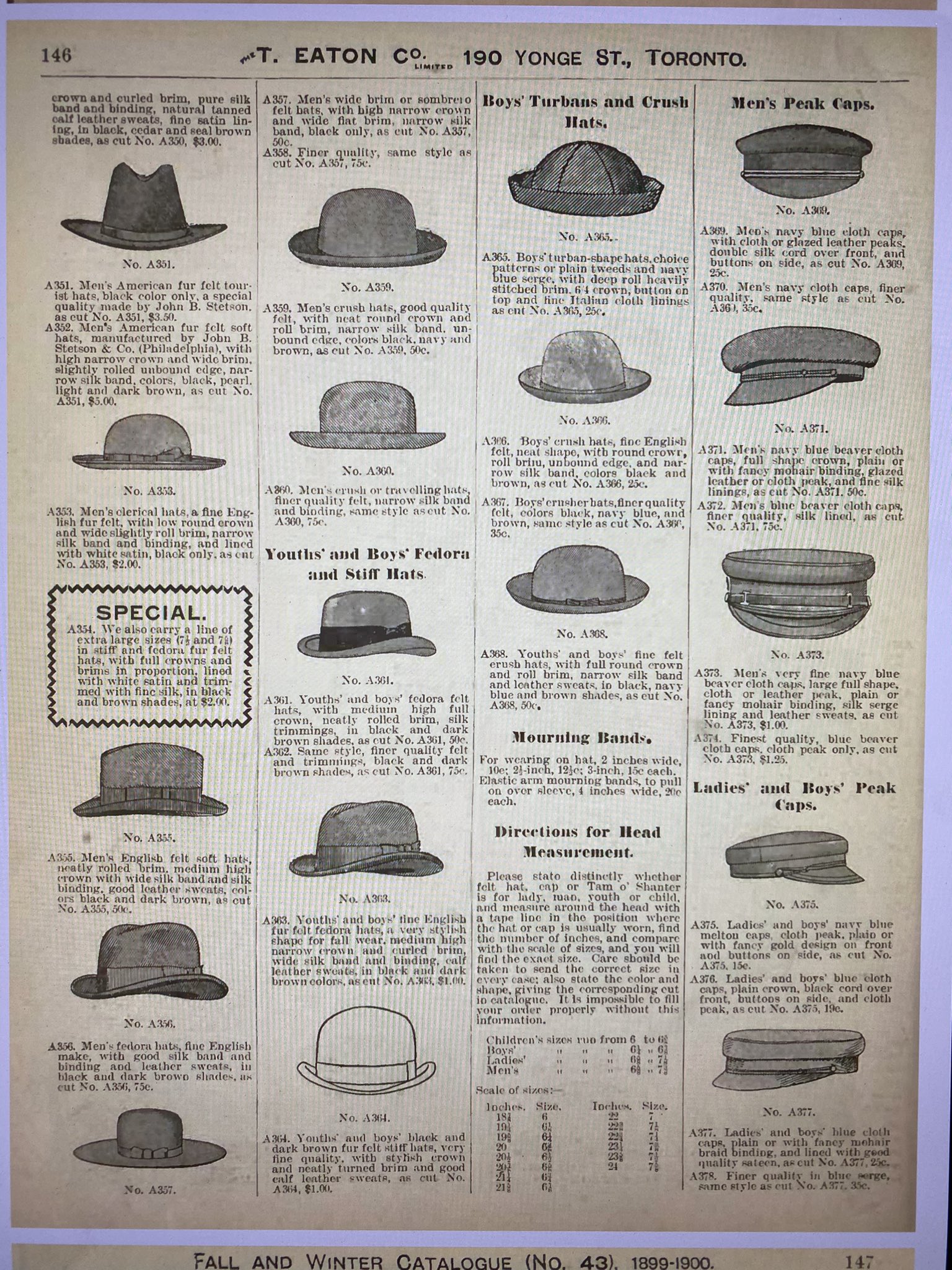 1900s 2025 mens hat