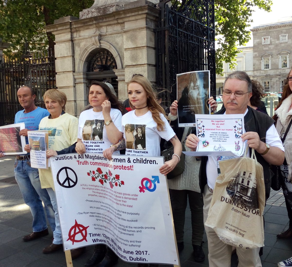In 2017, I spoke with survivors of the mother and baby institutions at this protest and started  #RepublicofShame. The final report was due within months. They had been fighting a culture of silence for years. Survivors I met have died waiting for answers.  https://www.bookdepository.com/Republic-Shame-Caelainn-Hogan/9780241984123