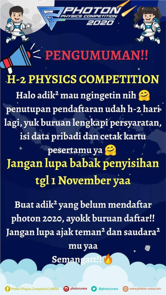 PHYSICS COMPETITION tweet media