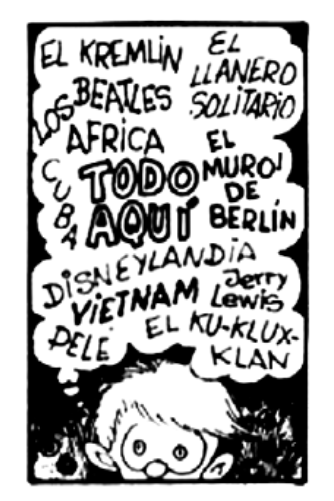 JLC1956's tweet photo. Even seemingly #universal notions have a #history & are #rootedSomewhere. I am not sure when #Quino published this one. In 2020, he would have used a different list in his #Mafalda strip when showing #Felipe overwhelmed by his thoughts. https://t.co/fQAY7NckUA