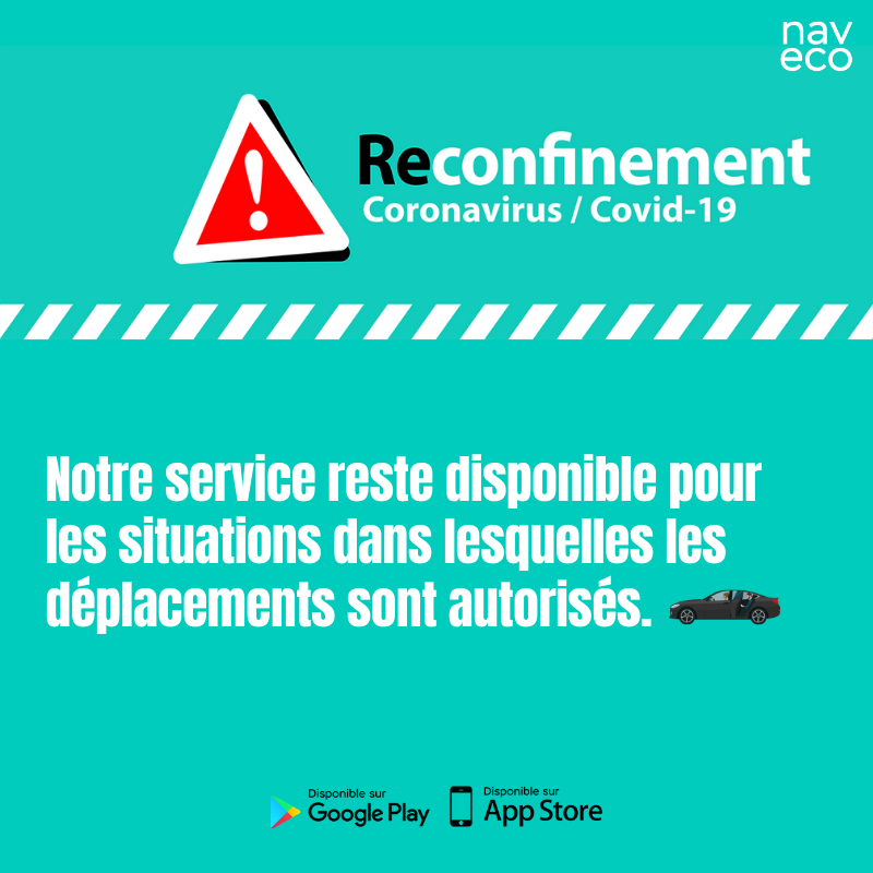 navecofrance's tweet photo. À compter du 29 octobre à minuit, seuls les déplacements essentiels nécessitant une attestation seront autorisés. Nous vous invitons à limiter le plus possible vos déplacements. #ensembletousresponsable #confinement #gestesbarrieres #securite #vtc #chauffeur https://t.co/Pe90A91K5l