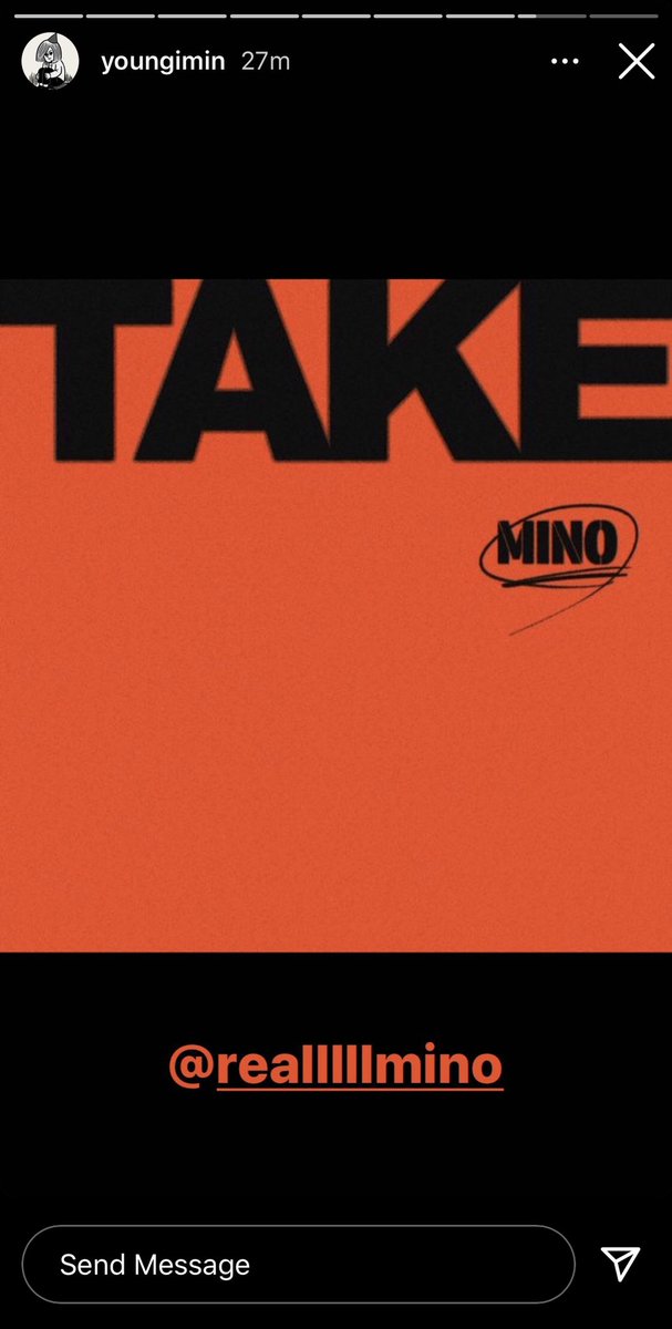 Support from everyone  #RUNAWAY_OUTNOWRUN AWAY WITH MINO  #TAKE_ALBUM_OUTNOW @official_mino_  #MINO 위너 송민호.