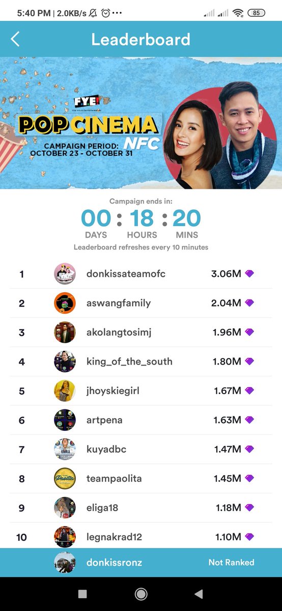 celistine27's tweet photo. Nanawagan po ako sa kapwa ko solid Kissables na may ginintuang puso 🥰 help natin ang @DonKissATeamOFC  sa kanilang Kumu Campaign by dropping Sampaguita,Jeepney, popcorn, Maskara gifts 🙏
Last day of campaign nasa top spot pa din sila😘

#KissesDelavin 
@KissesDelavin https://t.co/L80dy7qaMc