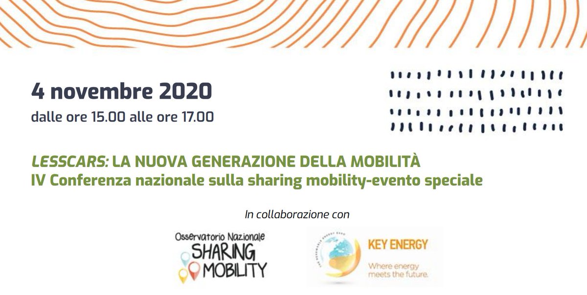 statigreen's tweet image. 📌4 novembre, ore 15
#Lesscars: la nuova generazione della #mobilità 

Agli #statigreen20, evento speciale della Conferenza nazionale sulla #sharingmobility.

In collaborazion con Osservatorio @SharingMob e @KeyEnergyit 

ISCRIVITI QUI 👉🏽bit.ly/StatiGreen