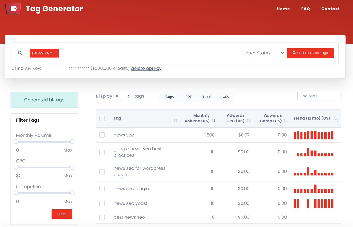 Aleyda Solis Useful Keyword Research Tool For Youtube Using Youtube S Autocomplete Api Showing Also The Search Volume Trends If You Connect With Keywordseverywhere Api Key T Co Bywva5a4it
