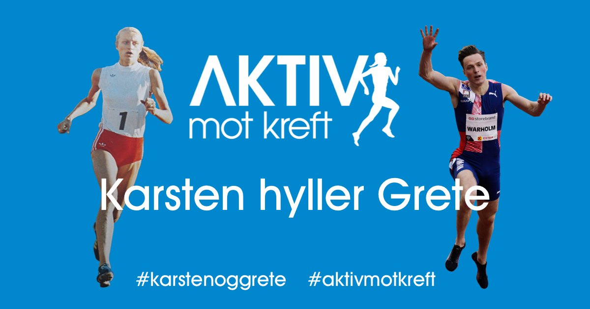 Sammen med Karsten Warholm hyller vi Grete og inviterer alle til å være i fysisk aktivitet i 2 timer og 25 minutter i helgen 31. oktober – 1.november.
https://t.co/UbmfbUTx2p
#karstenoggrete #aktivmotkreft #nyrr #nycm https://t.co/5sxoAN0I9a
