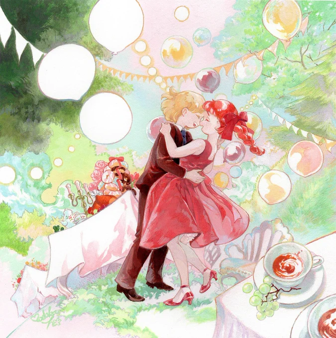 「ぼくらの世界でおどろう」

画材/アクリル絵具 &amp; 色鉛筆

 #絵柄が好みって人がいればいいなぁ
完成ハイなので10000000年ぶりにタグ使ってしまお…?❤️ 