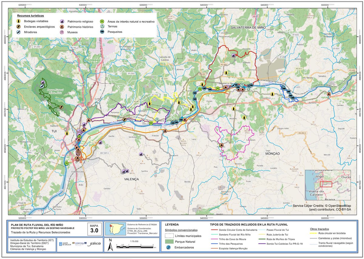 📢🙌 Concluido el trabajo para la creación de una Ruta Turística Fluvial Transfronteriza con componente navegable en el rio #Miño un trabajo realizado para <a href="/Turgalicia/">Turismo de Galicia</a> en el marco del Programa <a href="/poctep/">Interreg España-Portugal</a>  #Galicia y Norte de #Portugal #Turismo #Cooperacion #Consultoria