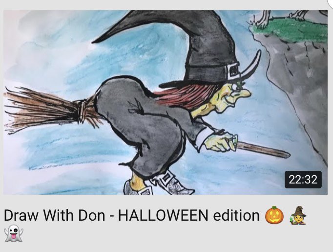 donconroy's tweet photo. Draw with Don Halloween special is now live! Come on over to my YouTube channel to start drawing with me! Happy Halloween 🧙♀️ 🎃
#happyhalloween #drawwithdon #artistsoninstagram #artofinstagram #witchesofinstagram #getcreative https://t.co/NNrJ2D00z6 https://t.co/3u83A3OE1E