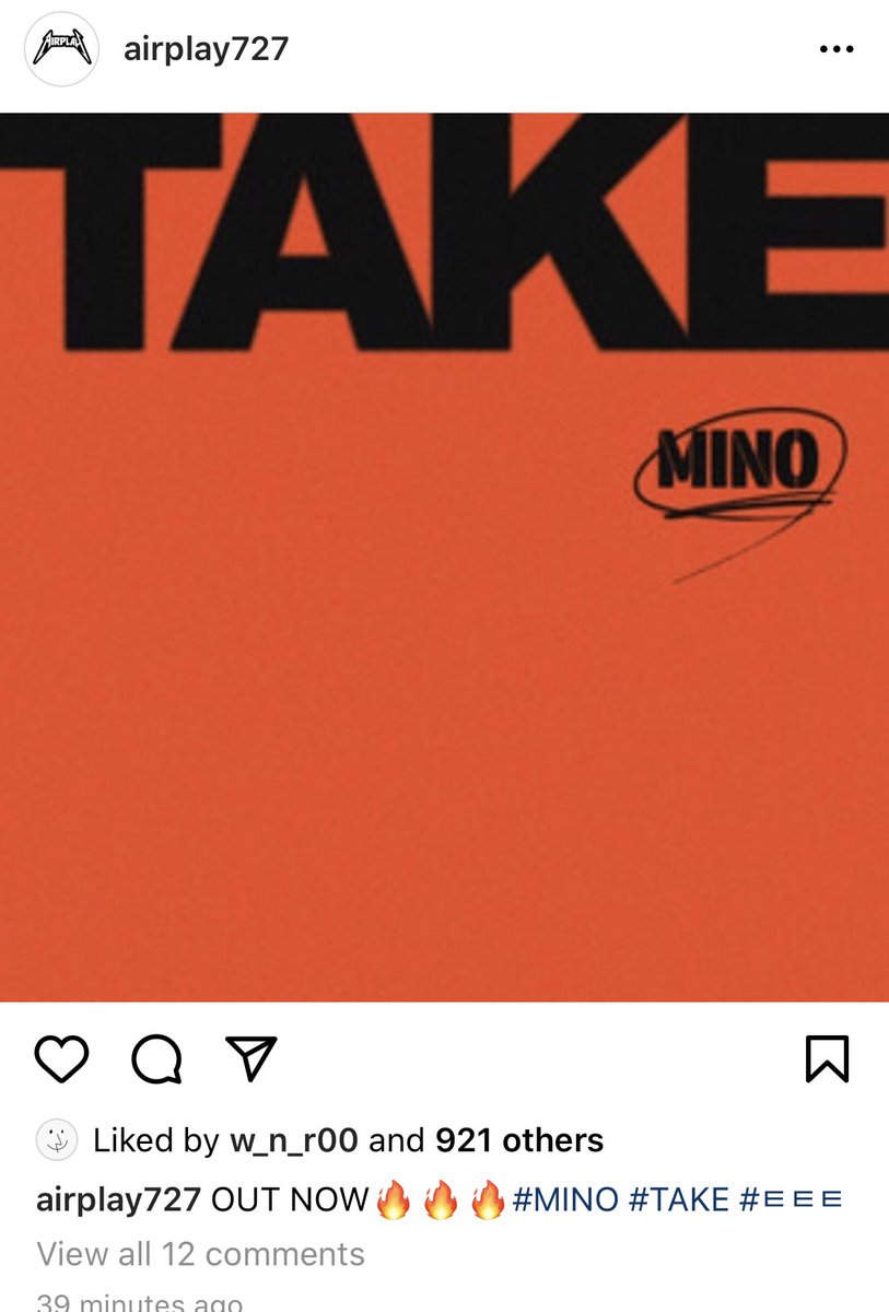 I’ll just add everytime I found it  #RUNAWAY_OUTNOWRUN AWAY WITH MINO  #TAKE_ALBUM_OUTNOW @official_mino_  #MINO 위너 송민호.