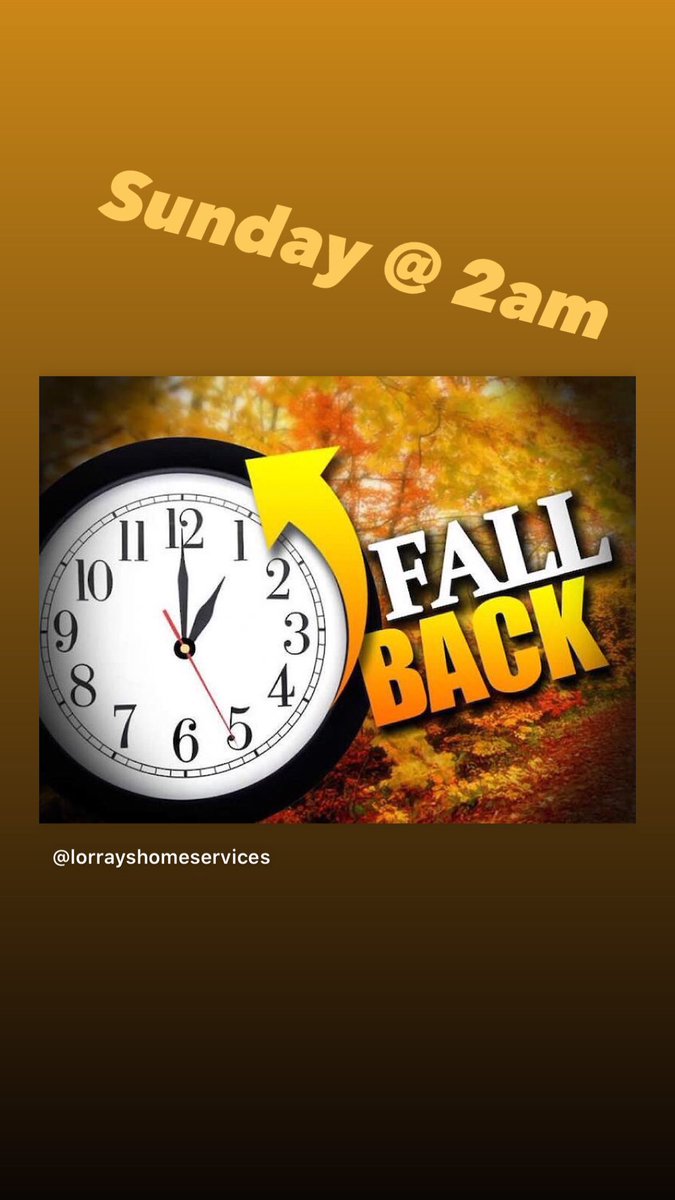 HomeLorrays's tweet image. #FallBack this weekend