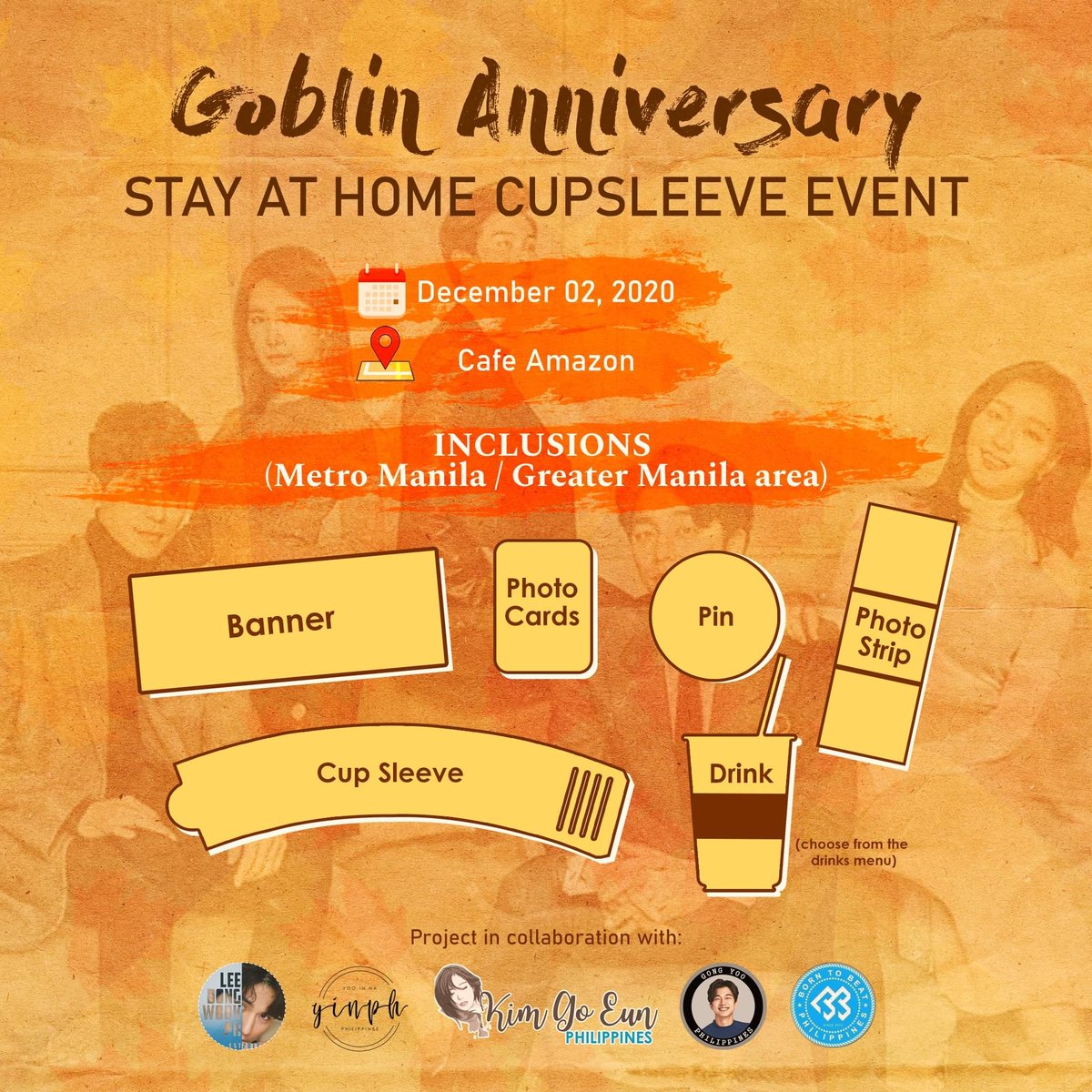 [EVENT NOTICE] It's been 4 years since one of the best dramas to ever hit KDramaland, aired. And together with  @kimgoeunphofc,  @LeeDongWook_PH  @officialyinph and  @BTOBPH we have planned the perfect way to celebrate Goblin's 4th Anniversary at the comfort of our homes.