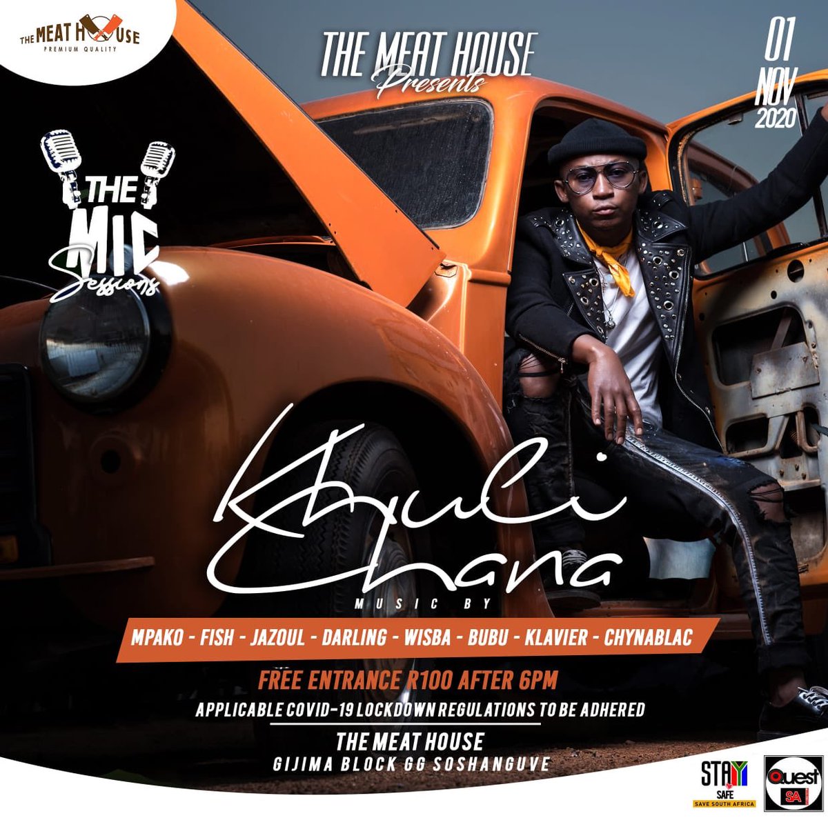 KhuliChana's tweet image. CATCH ME AT THE #MicSessions in Soshanguve this SUNDAY!!! special event👌🏾