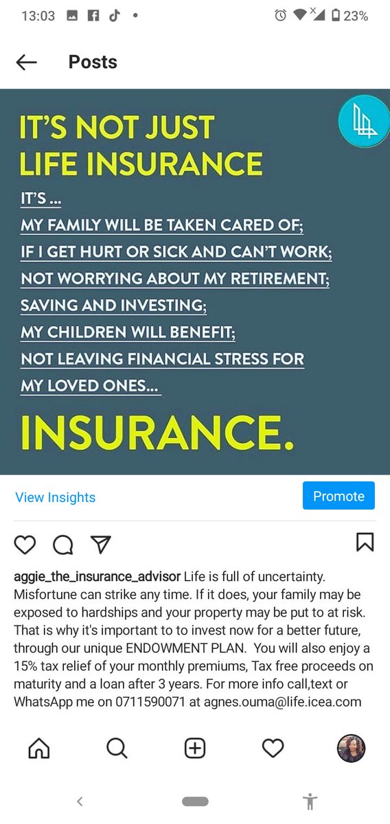 Aggie18976918's tweet photo. If there's one thing I'm passionate about, it's Insurance. Life insurance to be precise. Let's cover everyone. One family at a time. 
#insurance
#insurancelady
#loveinsurance https://t.co/uPL0mpsSIj