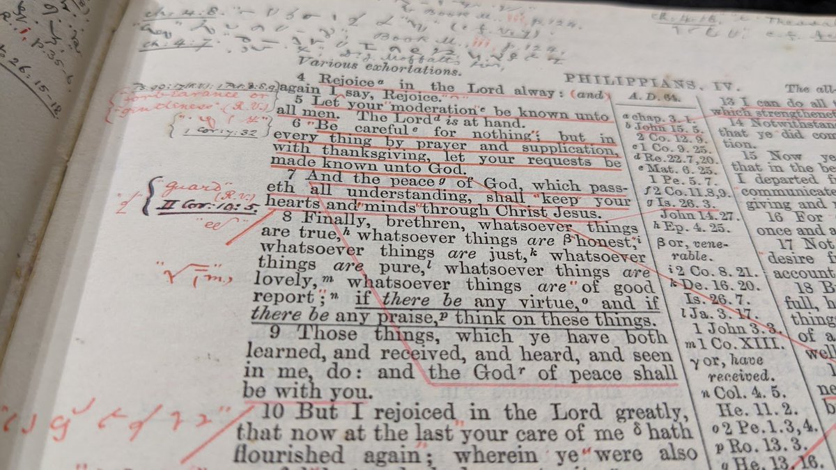 Absolutely every page was covered in annotations, cross references, notes - much of it written in what we can only assume is some form of shorthand (though it was not one any of us recognised. It was suggested that it may be Hebrew? I'm not an expert, if you have answers, share)