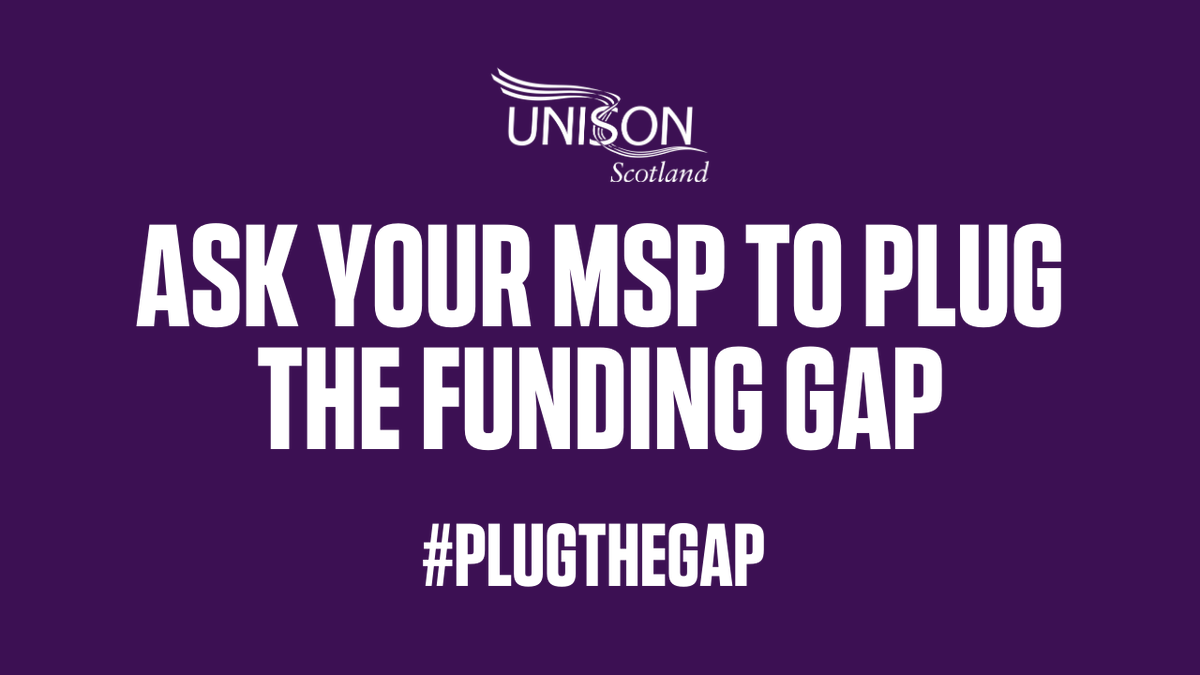 unisonscot's tweet photo. Use the below link to ask your MSP to #PlugTheGap and demand that The Scottish Government acts to protect the essential services our communities rely on.  

https://t.co/5zcuUy18P2 https://t.co/vbIo9hC2Pv