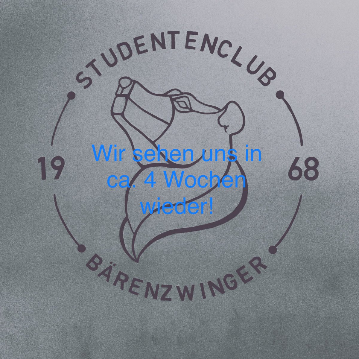 Liebe Freunde,

"Außergewöhnliche Situationen erfordern außergewöhnliche Maßnahmen", oder um meine liebste #Tocotronic Zeile zu adaptieren "Pure Vernunft darf auch mal siegen"!

Bleibt gesund und tapfer. Wir sagen bis bald
Euer Bärenzwinger
