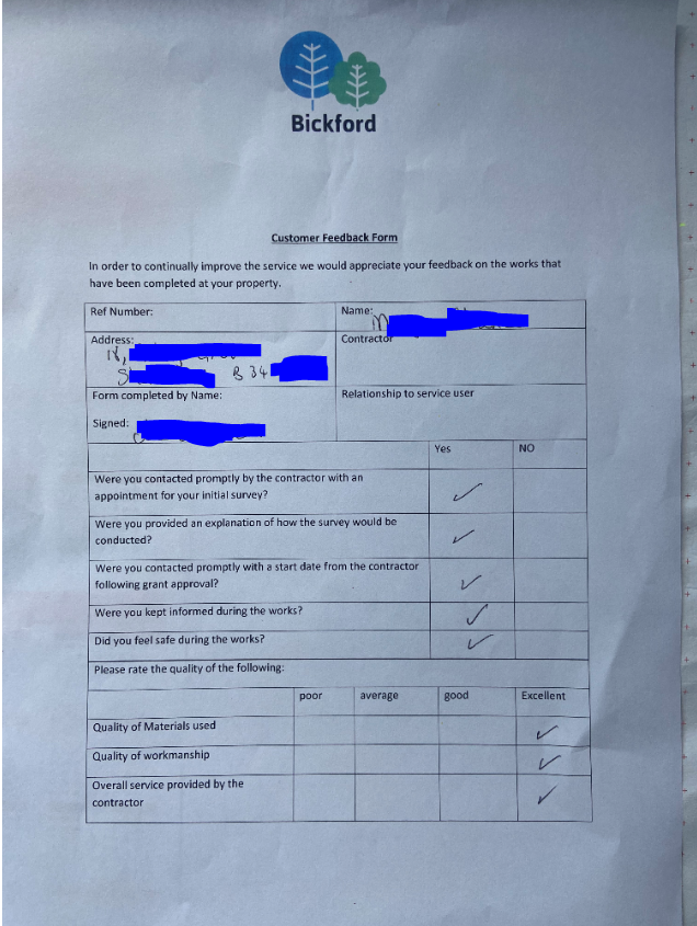 Bickfordpod's tweet photo. Nice feedback from one of our happy service users. Always rewarding to have a job that involves making things easier for for the good folk out there! #bickfordpod  #occupationaltherapy #independentliving https://t.co/55VQbqH9Cq