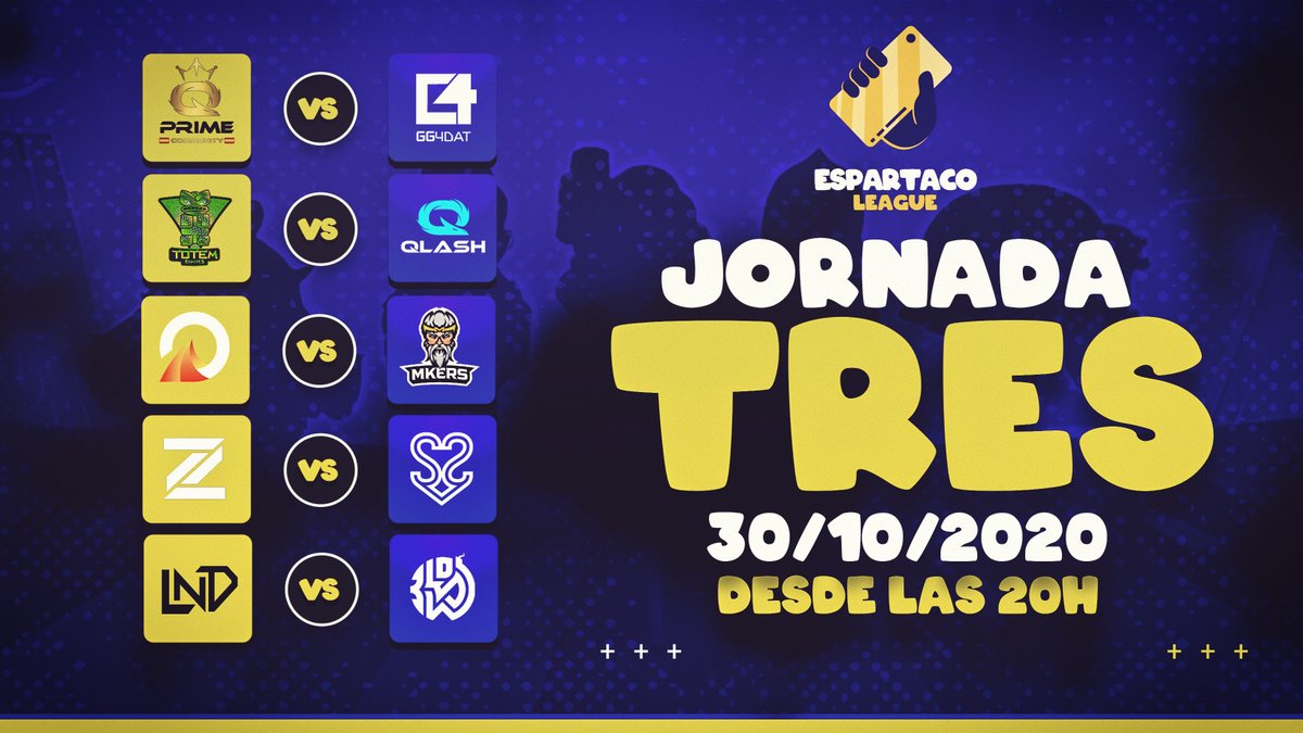 QPC_Spain's tweet photo. Nos vemos las caras a las 20:00🇪🇸 contra
#GG4Dat en la tercera jornada de la #EspartacoLeague .
💼@CuevX
💼@LuiselcabesaX
📖@Petrowski20
🎮@DaaNTzBs
🎮@JJRIERA_
🎮@Sergimb17
🎮@IAmMarioGGs
🎮@davidramos_bs
📺https://t.co/RUV1XbJFGP
🎙️@JesucristianYT @AlvaroSGtv
#ForzaQPC https://t.co/VayBcb7oyG