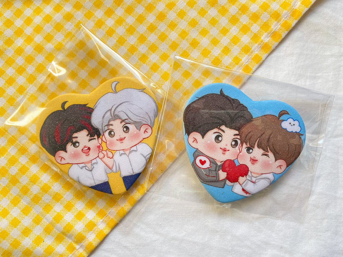 ตัวอย่างเข็มกลัดหัวใจ เคลือบกลิตเตอร์ 💕

✨พบกันที่บูธ ม16 #มบฟตว