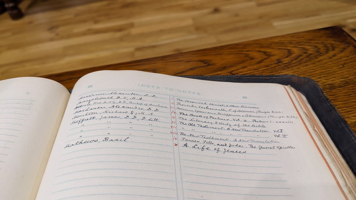 The sheer volume of the annotations, and the content of those that we could read, made us assume that the Bible had belonged to one of the Ministers of the church. "Who was he?" we wondered aloud. "Did he know he was a nerd? Did the congregation appreciate the work he put in?"