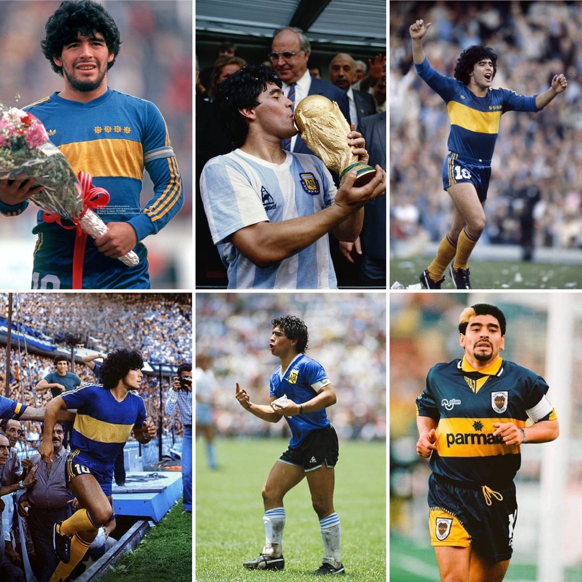 Tato_Aguilera's tweet photo. ¡Feliz cumpleaños #DiegoMaradona!
El mejor futbolista del mundo, de toda la historia, jugó 71 partidos en #BocaJuniors, convirtió 35 goles y ganó el Metropolitano 1981. 
Se retiró en 1997 con la casaca Azul y Oro en un Superclásico. https://t.co/zlxB4VNaMj