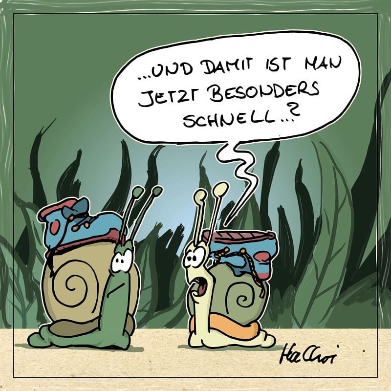 Hans Christoph Beermann And Should You Be Particularly Fast With That Thing Comic Cartoon Schnecke Laufen Art Nature Running Drawing Snail Run Illustration Toonsup Laufenmachtglucklich Sketch Inktober Fitness