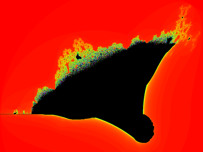 MartinMcBride64's tweet image. Burning ship fractal tenminutetutor.com/generative-art…