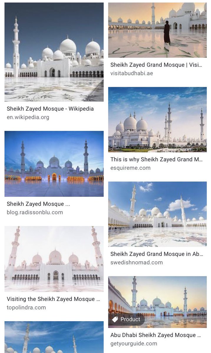 Using Sheikh Zayed Mosque as aesthetic and background to songs. It’s “haram” for obvious reasons.