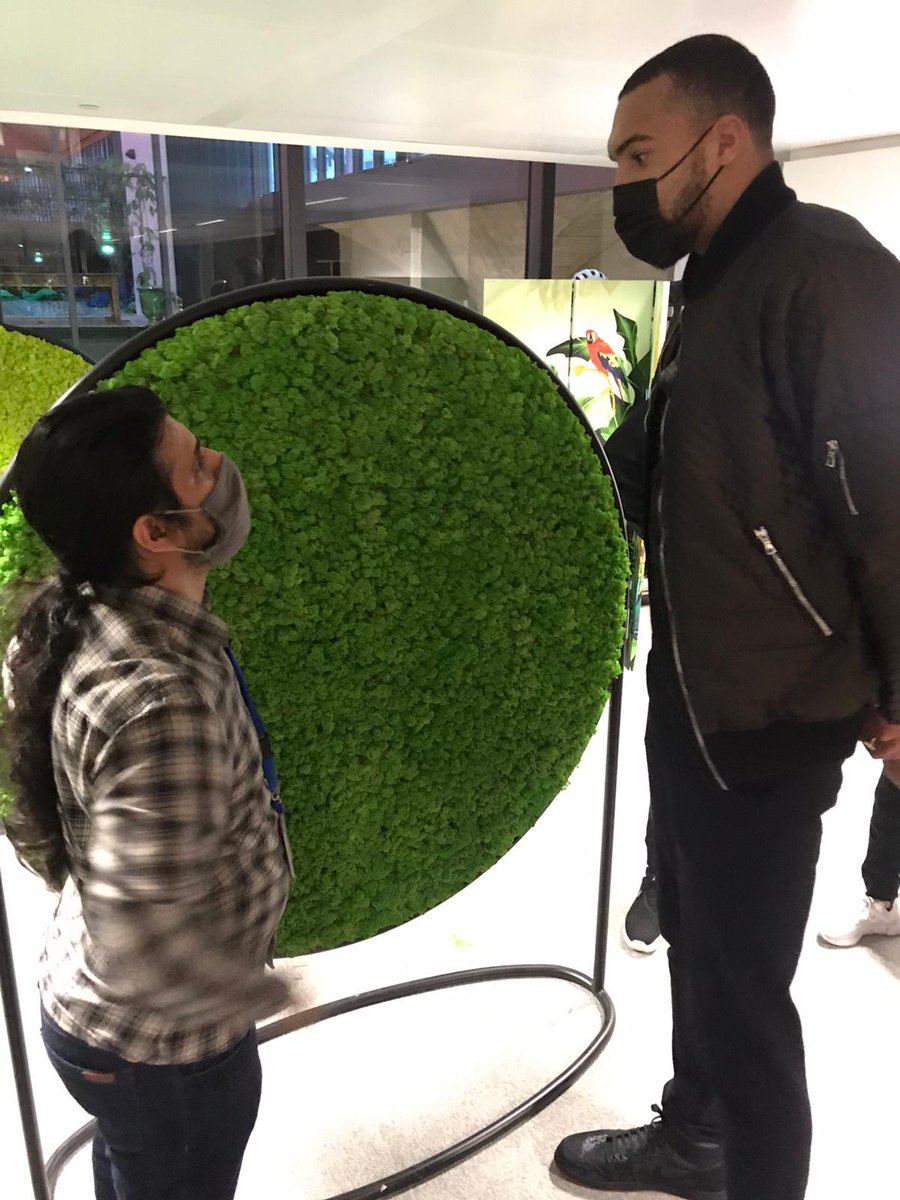 outremernetwork's tweet photo. So proud to meet the @NBA Star @rudygobert27 &amp; @CrescendoMgt in @joinstationf Thx for your visit on our program for overseas &amp; african startups : @outremernetwork ! #blackentrepreneurs https://t.co/40yKbAw1z6