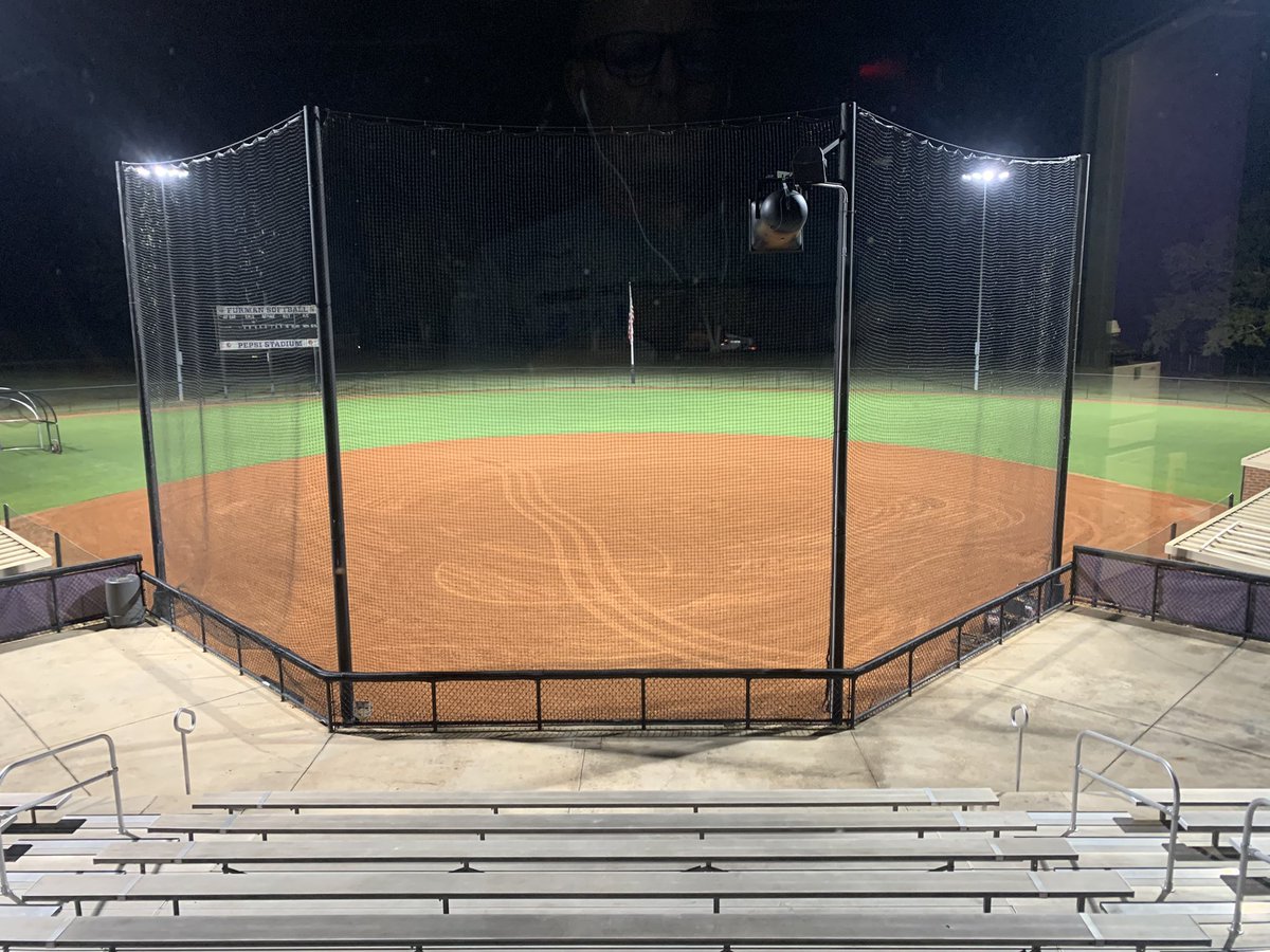 5am drag to turn over the infield before the sun comes up. Gonna need the full day to dry and prep before Inter-squad tonight. When winds are 50+ and you can’t tarp you accept that there will be extra manual work to do to prepare! #lovewhatyoudo #packmentality