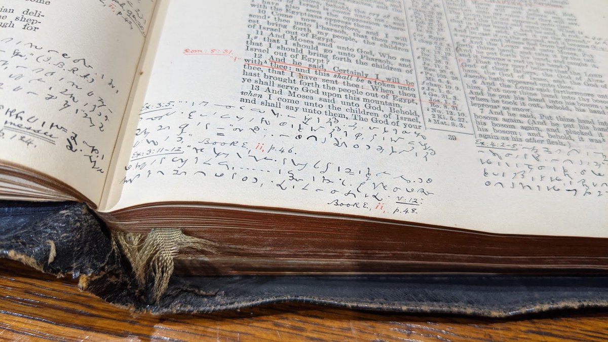 Okay, I thought, what we have here is the personal, heavily-annotated, polyglot Bible of one of the first female Deacons in England. This is incredibly cool.Then I looked into Ethel Mary Colman. And it turned out that in 1923 she became the first female Lord Mayor of Norwich.