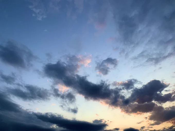 夕方の空がきれいだった✨ 
