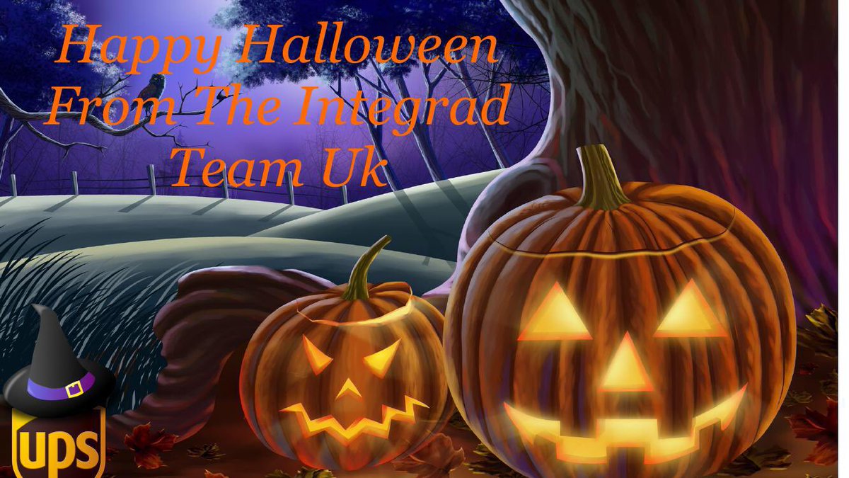 UPSIntegradUK's tweet photo. Happy Halloween 🎃 everyone - Have a fantastic and safe weekend. 👻🎃👹🧙‍♀️ #ups_uk #upsjobsuk #safetyfirst #ups_ireland @UPS_DE @UPSers @UKYouth https://t.co/DBeSKk854z