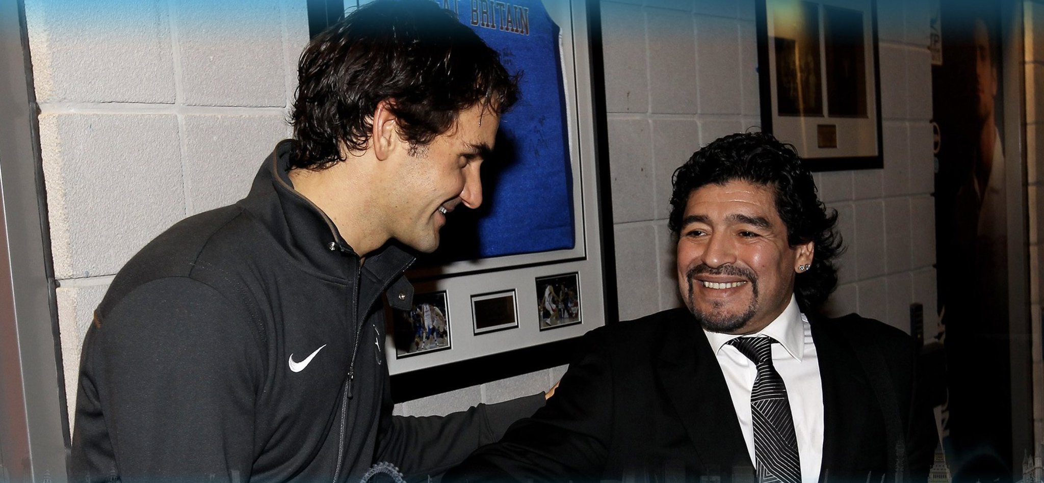 A man who loves his tennis  Happy 60th birthday to the great Diego Maradona! 