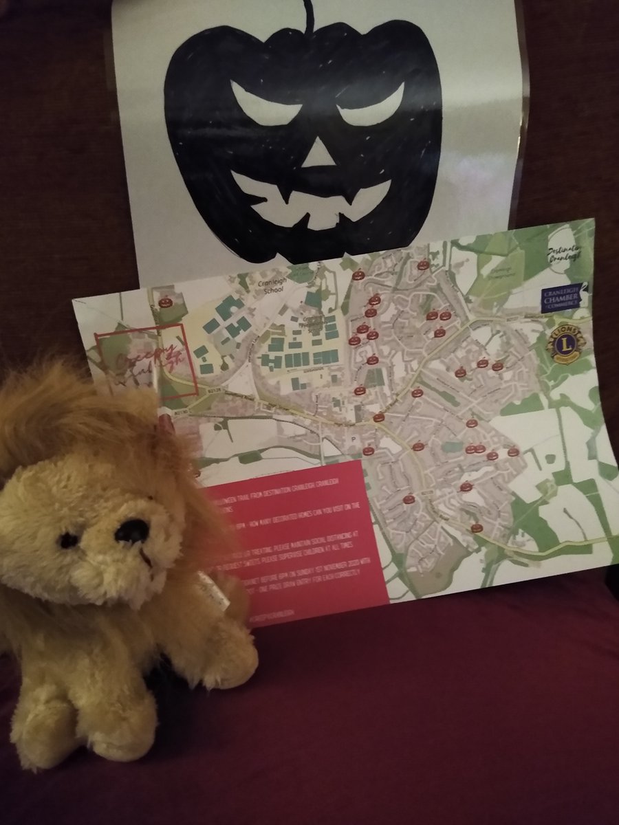 Creepy Cranleigh Halloween Trail, maps and entry details available from Moooh Ice Cream Shop and Little Manor Service Station.  Suggested donation 50p towards Lions fundraising. Start from any point. Please observe social distancing

Good luck