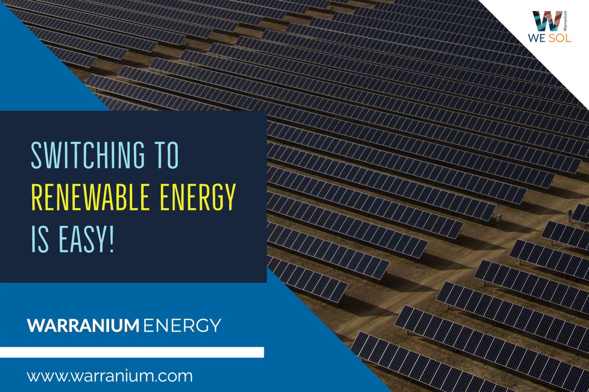 WarraniumSolar's tweet photo. Switching your electricity to the renewable energy source is very easy now.
The cost of solar power is decreasing so rapidly, it's now cheaper than coal, based on a new analysis.
#WarraniumEnergy #Warranium #WECareForNEXT #SolarEnergy #GoGreen #RenewableEnergy #SolarPower #WESol https://t.co/G4b5qRTULQ