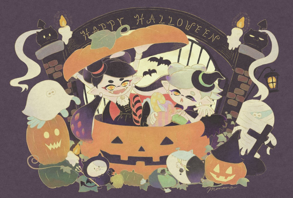 スプラトゥーン Happy Halloween スプラトゥーン2 Splatoon2 Momomoのイラスト