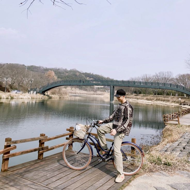 Joon loves riding bicycle in the clear sky.....