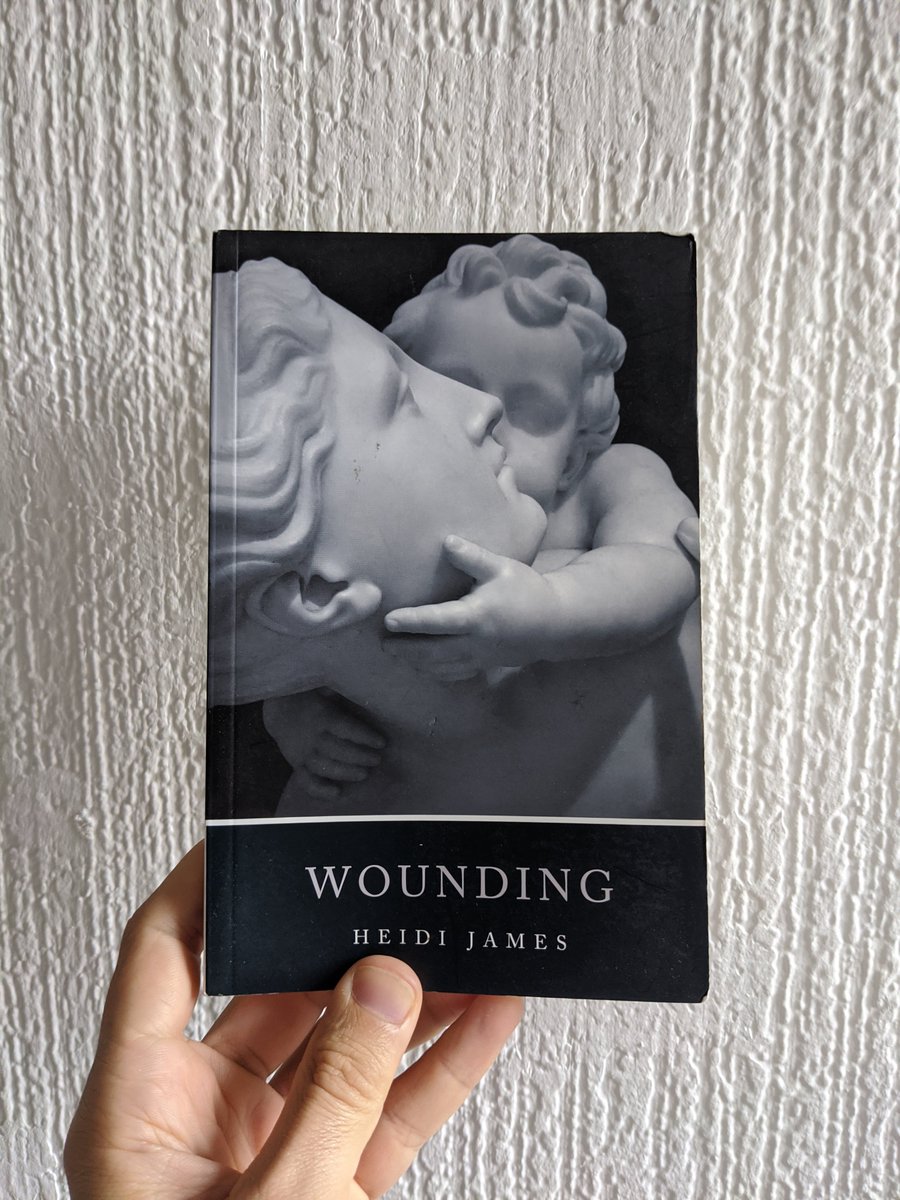 Wounding by  @heidipearljames, published by  @Ofmooseandmen. A beautiful study of what is expected of women in society.  https://bluemoosebooks.com/books/wounding-0