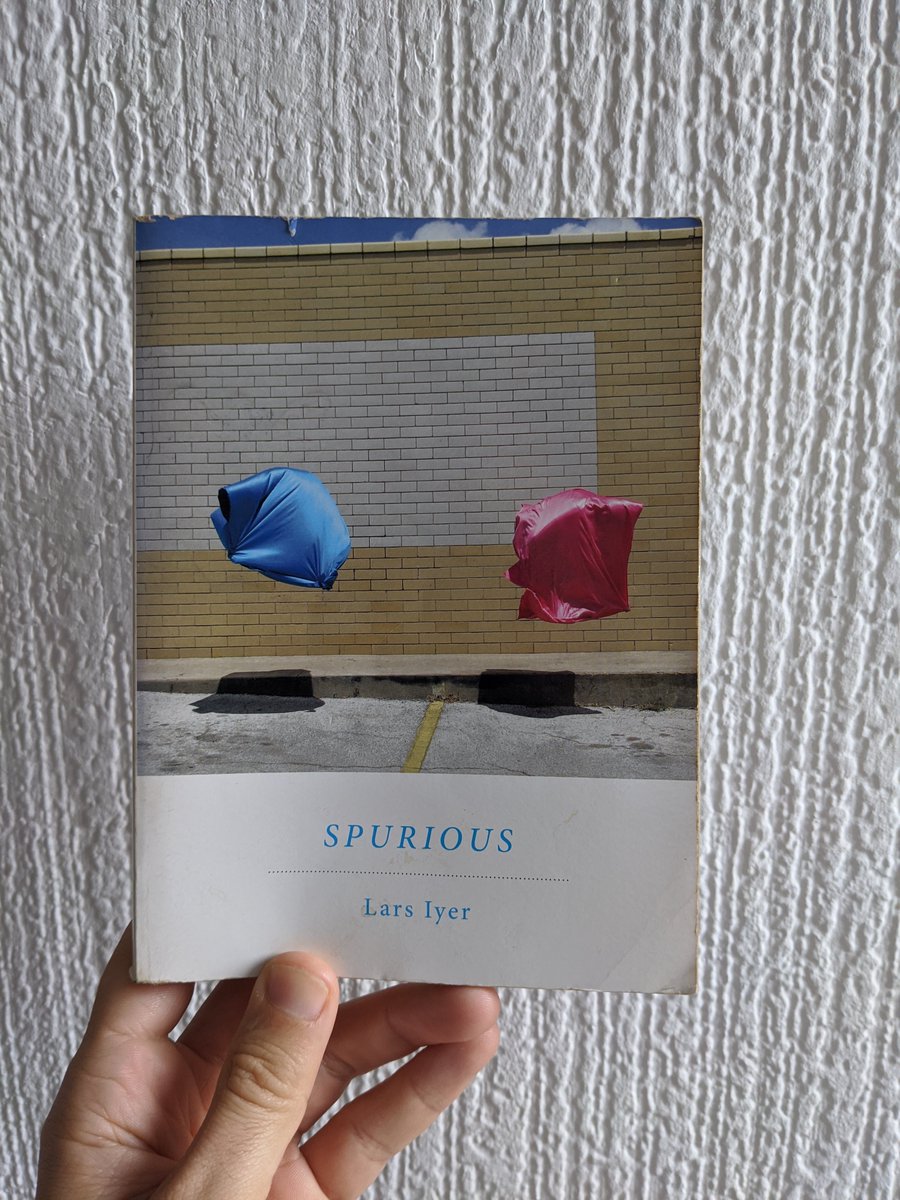 Spurious by Lars Iyer published by  @melvillehouse - a very funny philosophical enquiry.  https://www.mhpbooks.com/books/spurious/ 