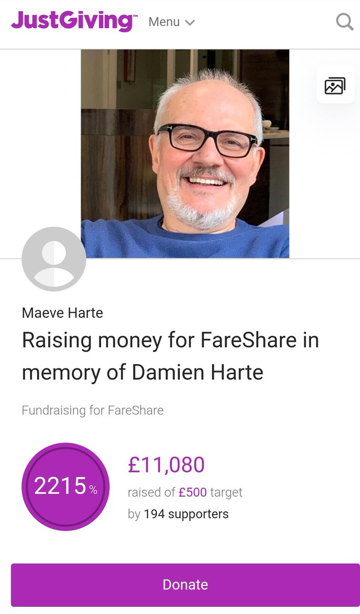 So proud to have raised over £11k for <a href="/FareShareUK/">FareShare</a> in memory of my amazing Dad, a FareShare trustee, who passed away in September🍏❤️ that works out at around 44,000 hot meals for a charity #ENDCHILDFOODPOVERTY <a href="/MarcusRashford/">MR14</a>