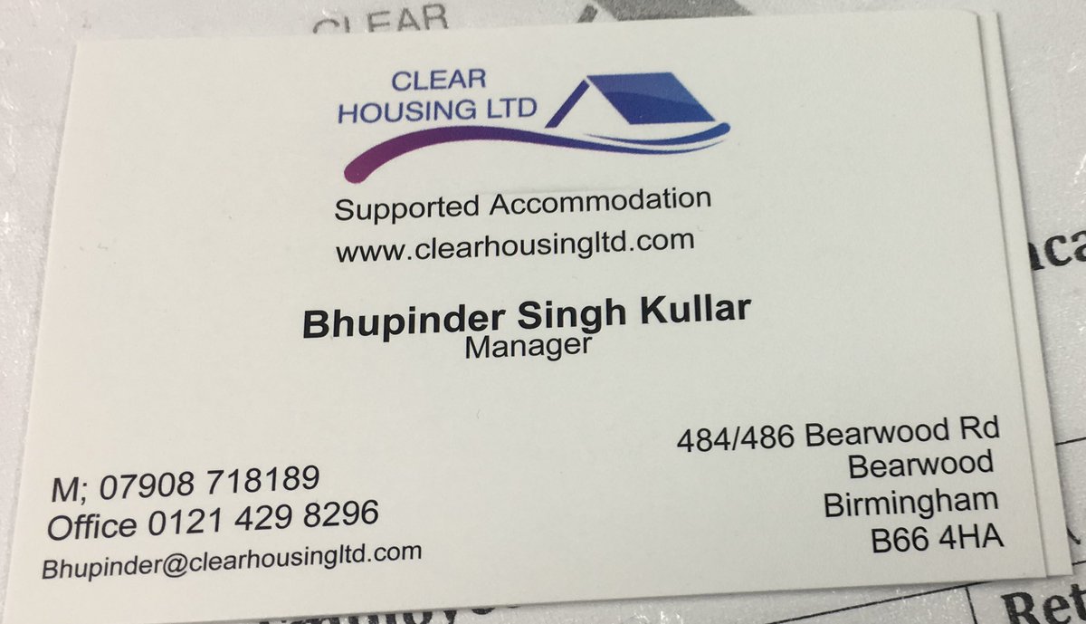 #supportedaccommodation available in #Birmingham Clear Housing Ltd #rooms available #Quinton #Edgbaston #Northfield #Yardley #AcocksGreen #YardleyWood #Sheldon for all referrals 07908718189 this number is available for evening and weekend #Emergency referrals @Brums_HHS @BVSC