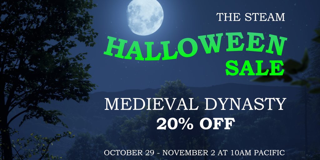 ToplitzProd's tweet image. Grab a spooky-great deal on Medieval Dynasty right now during Steam Halloween Sale!

store.steampowered.com/app/1129580/Me…