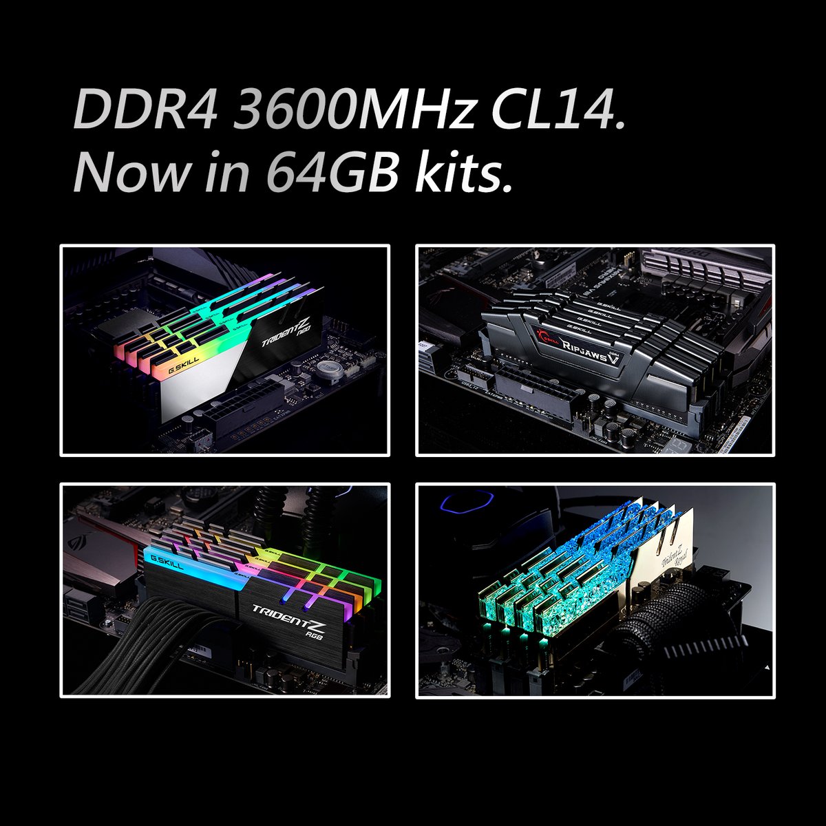 We are ready to release our extreme low latency DR4-3600 CL14 64GB 