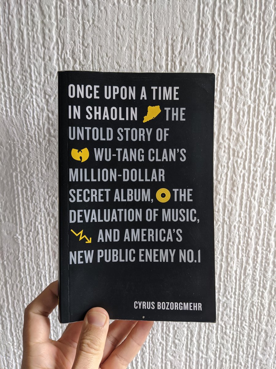 Once Upon A Time In Shaolin by Cyrus Bozorgmehr, published by  @JacarandaBooks. The incredible story of what happened to *that* Wu Tang album.  https://www.jacarandabooksartmusic.co.uk/blogs/news/cyrus-bozorgmehr-speaks-to-words-of-colour