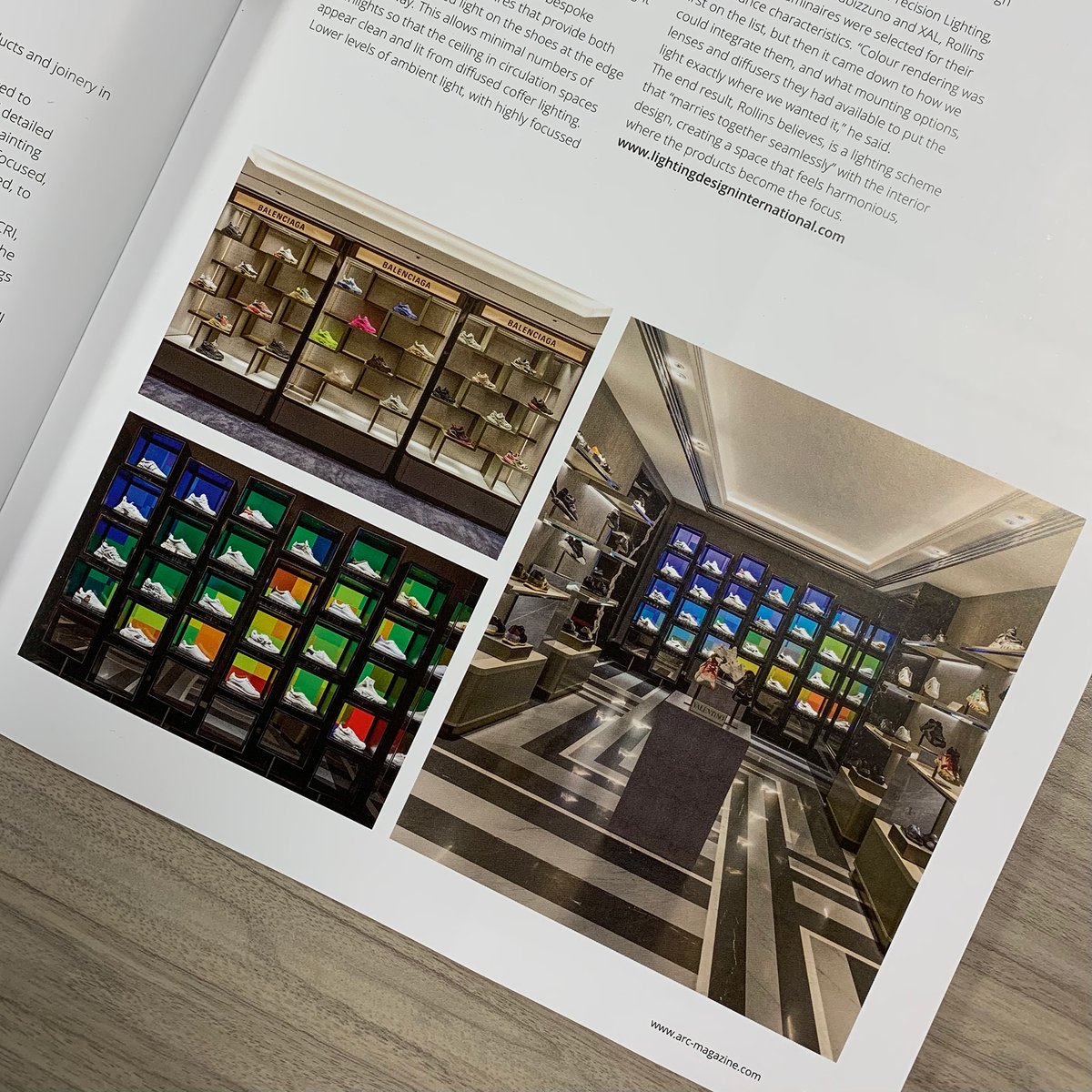 @Harrods Men’s Shoe Department in London by @lightdesint is featured in @arc_mag with Hacel lighting. Read the full article at issuu.com/mondiale/docs/… #RetailLighting