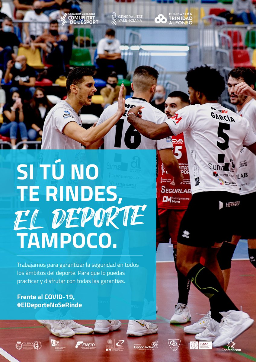 cvalmoradi's tweet image. #ElDeporteNoSeRinde

Y Voleibol Almoradí tampoco.

Nos sumamos a la campaña que está promoviendo @comunitatesport por un deporte seguro.

Juntos por el deporte.