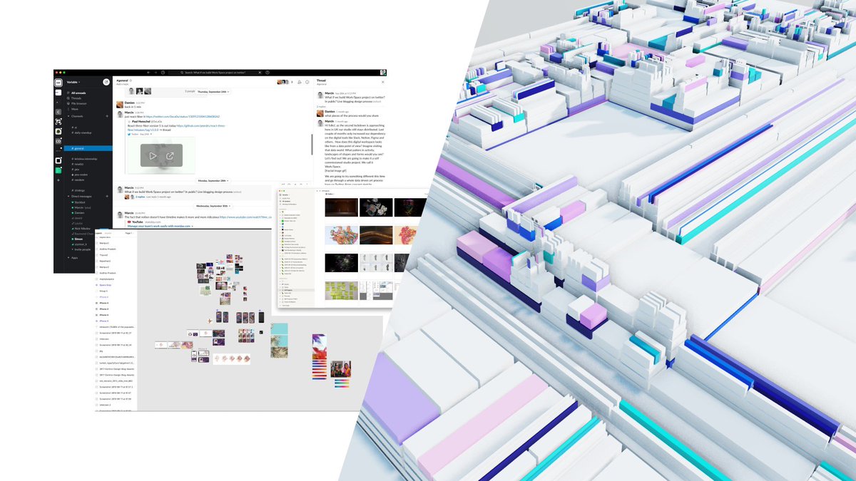 variable_io's tweet photo. Hi folks! We are starting something new: a project developed in the open here on Twitter. We call it Work/Space and will share everything from concept sketches and moodboards, through data viz, to prototypes and final renders. Why? https://t.co/vx4AQFiYhQ