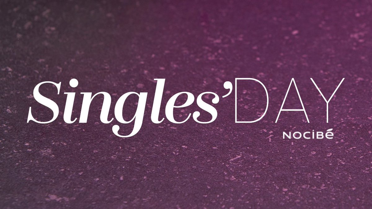 Nocibé célèbre le Singles’ Day ! 💄

Profitez d’offres sur notre site web et sur notre app jusqu’au 12/11 !

-30% sur les parfums et -25% sur le reste avec le code NOC25*
En plus, la livraison Colissimo est offerte jusqu'à lundi !

* Voir conditions sur notre site web 
#promos